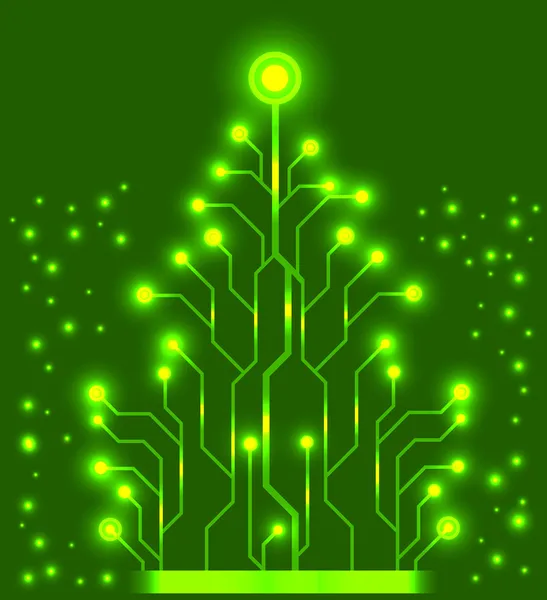 EPS10 árbol de Navidad vector de fondo — Vector de stock