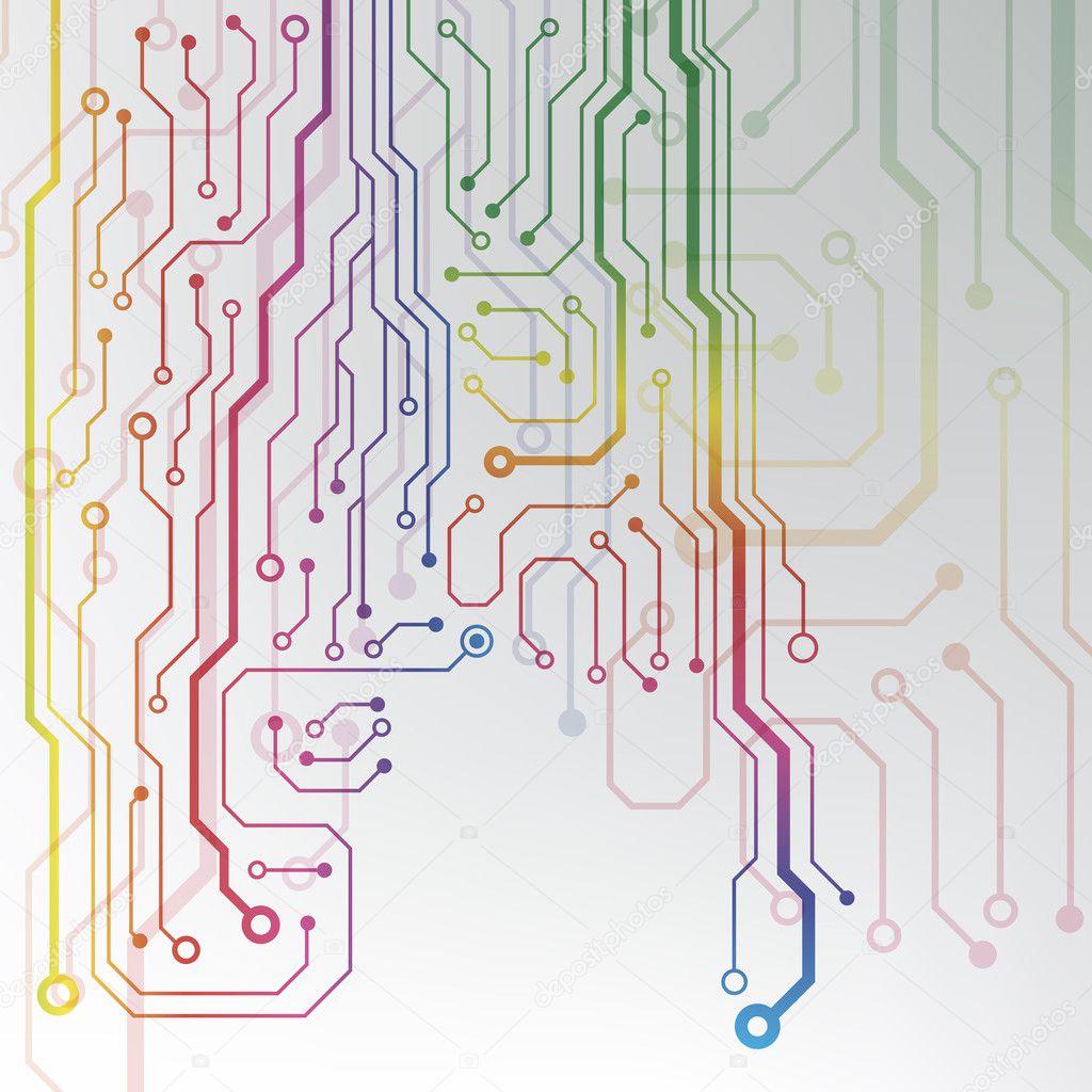 Circuit Board Pattern Abstract Technology Circuit Board Vector