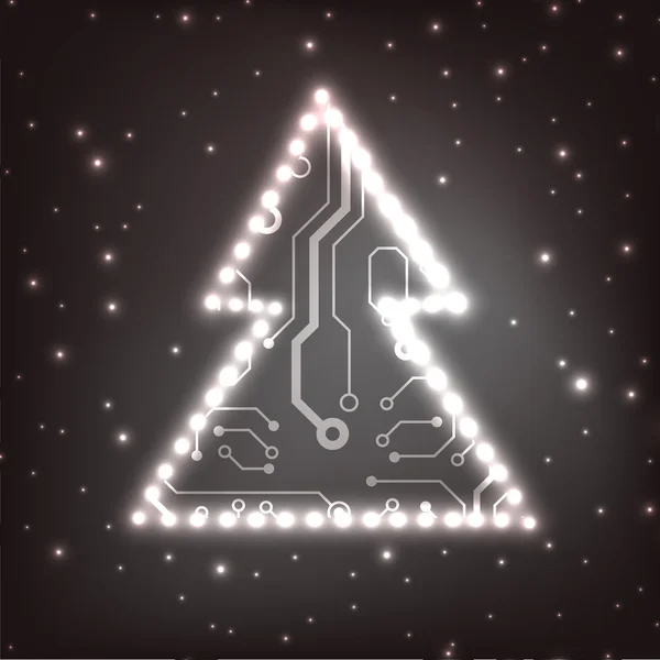 Eps10 クリスマス ツリーのベクトルの背景 — ストックベクタ