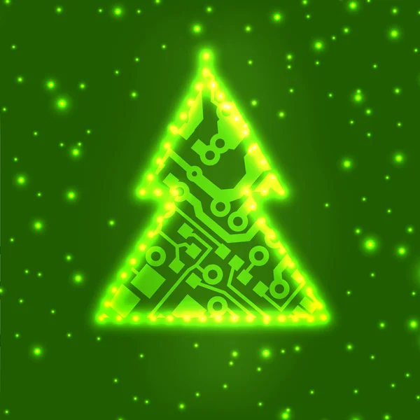 EPS10 arbre de Noël fond vectoriel — Image vectorielle