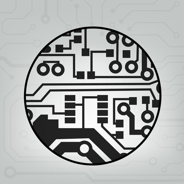 Вектор EPS10 черный и серый
