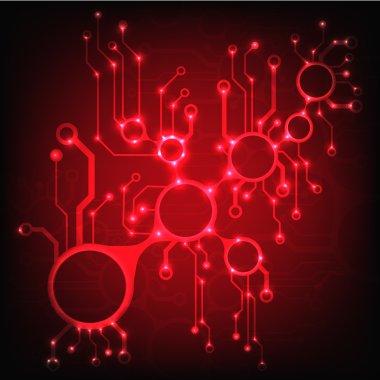 ? bstract devre kartı techno arka plan. Eps10 vektör çizim desen
