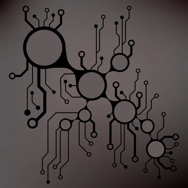 Fond techno de carte de circuit imprimé Gary Stract. Illustration vectorielle EPS10 — Image vectorielle