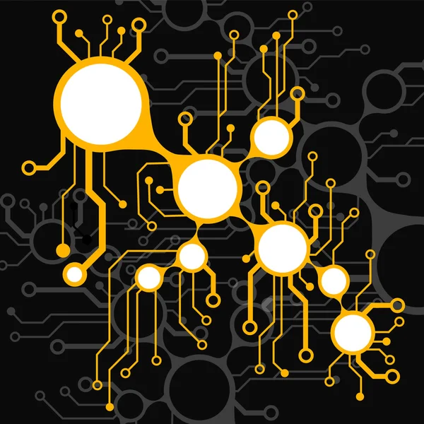 Circuit board techno background. EPS10 vector illustration pattern — Stock Vector