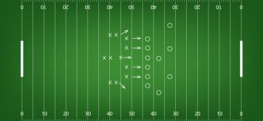 Amerikan futbolu alan arka plan