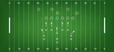 Amerikan futbolu alan arka plan