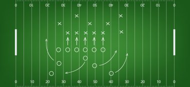 Amerikan futbolu alan arka plan