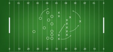 Amerikan futbolu alan arka plan