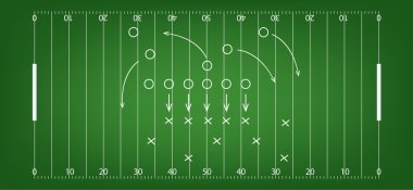 Amerikan futbolu alan arka plan