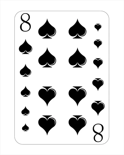 Jouer aux cartes — Image vectorielle