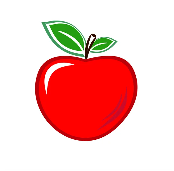 Червоне яблуко Ліцензійні Стокові Вектори