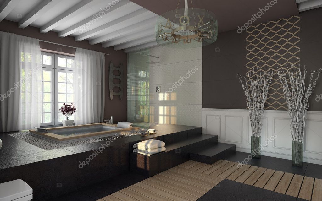 Luxusbad - Stockfotografie: lizenzfreie Fotos © krooogle 14633139