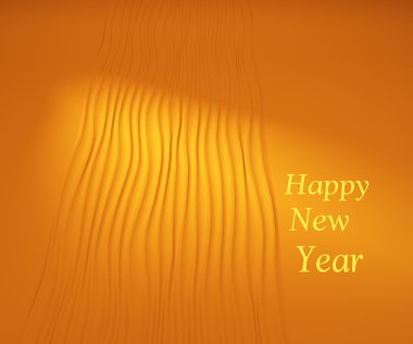 mutlu yeni yıl turuncu arka plan