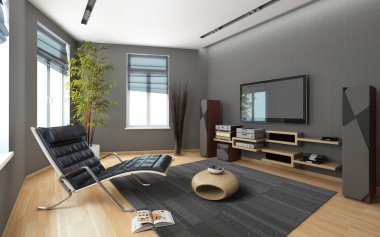Media Room With A Stereo System
