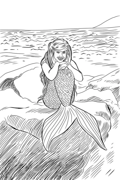 Ilustración Sirena —  Fotos de Stock