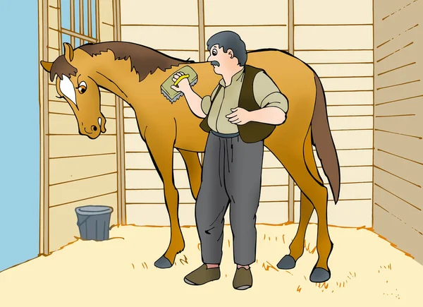 馬の図 — ストック写真