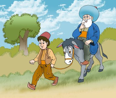 Nasreddin Hoca, Türkçe Masall, Türkçe hikayeler, masallar, Türkçe, istanbul, çocuk masalları, çocuk hikayeleri, klasikler, Türkçe klasikler, çocuklar, masal, hikaye, bilge, hızlı cevap, komik, çizgi film, eşek gezisi, şaka, şakacı, şakacı, kahkaha