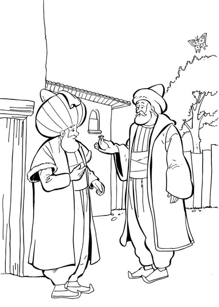 Nasreddin Hodja Masall องราวต องราว องราวของเด องราวของเด คลาสส คลาสส เทพน — ภาพถ่ายสต็อก