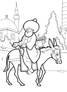 Nasreddin Hoca 'nın resmi.