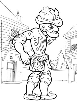 Karagoz ve Hacivat 'ın çizimi