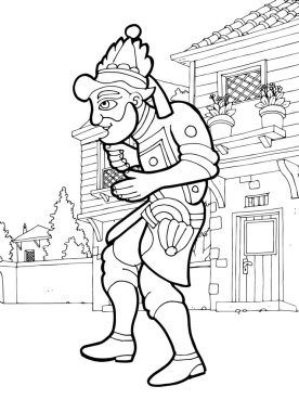 Karagoz ve Hacivat 'ın çizimi