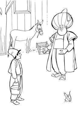 Nasreddin Hoca 'nın resmi.