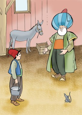 Nasreddin Hoca 'nın resmi.