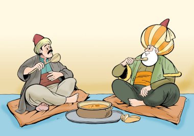 Nasreddin Hoca 'nın resmi.