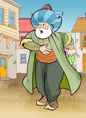 Nasreddin Hoca 'nın resmi.