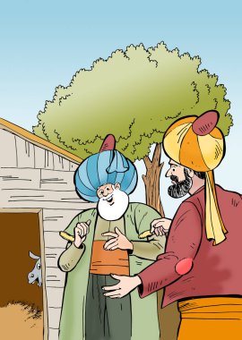 Nasreddin Hoca 'nın resmi.