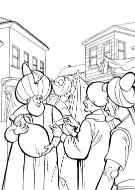 Nasreddin Hoca 'nın resmi.