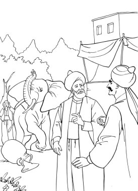 Nasreddin Hoca 'nın resmi.