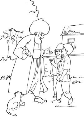 Nasreddin Hoca 'nın resmi.