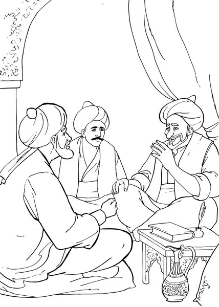 Nasreddin Hoca 'nın resmi.