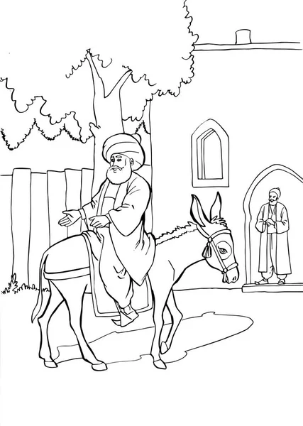 Nasreddin Hoca 'nın resmi.
