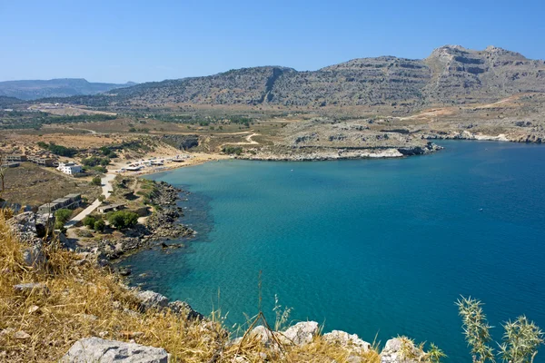 Seaside landscape in Rodos / Agathi — Stock Photo, Image
