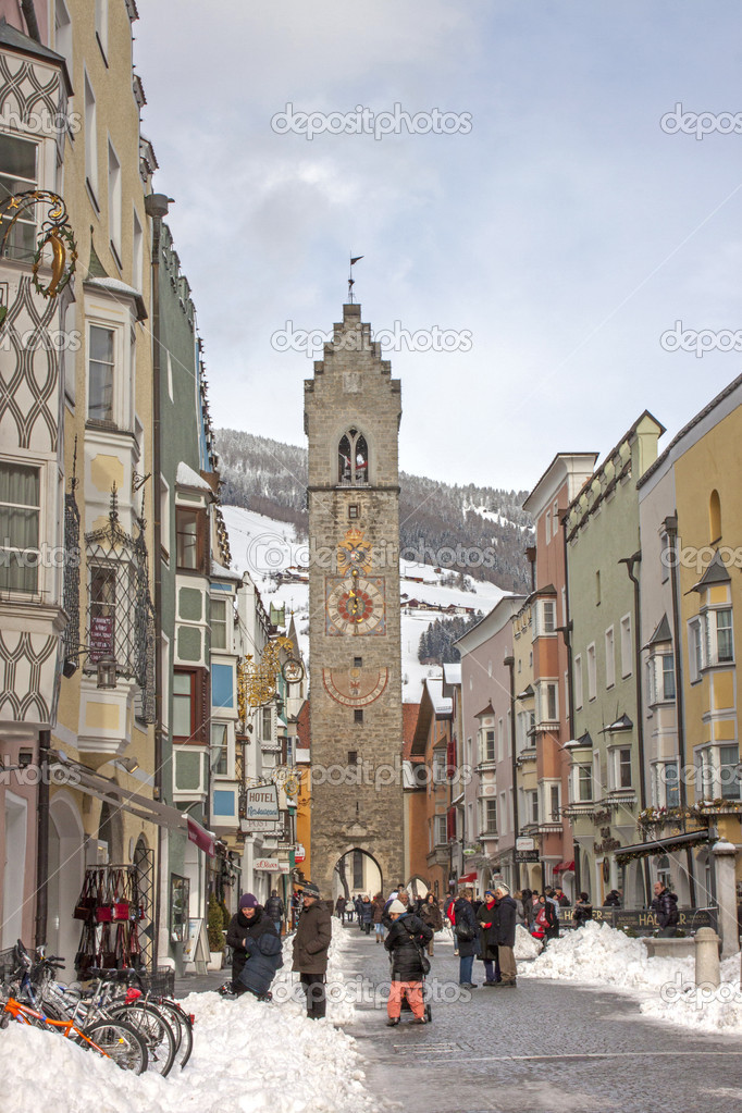 Belle case di vipiteno — Foto Stock