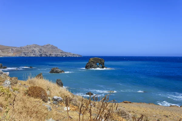 Το πανέμορφο πανόραμα στο Λέντα, Κρήτη — Φωτογραφία Αρχείου