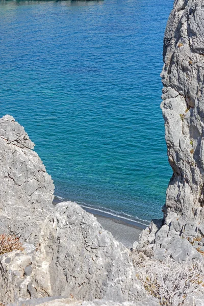 Das schöne Meer bei lendas, Beton — Stockfoto