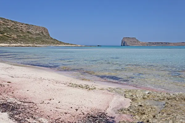 Landscape at lagoon Balos in Crete — Stock Photo, Image