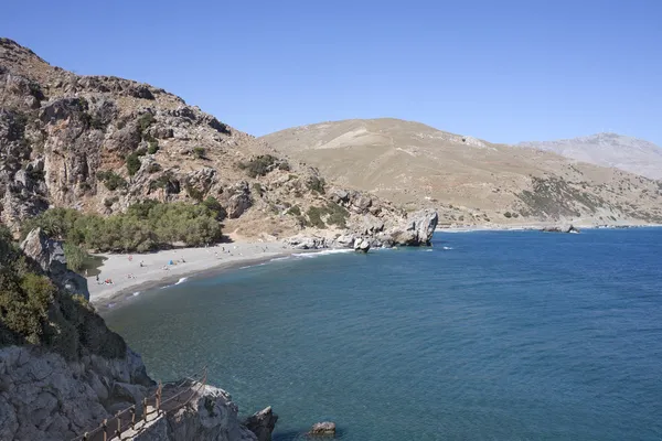 Laguna cerca de Preveli, Creta — Foto de Stock