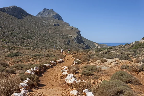 Trekking a Gramvoussa, Creta — Foto Stock