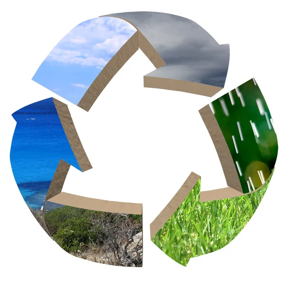 Gelieve te recyclen — Stockfoto