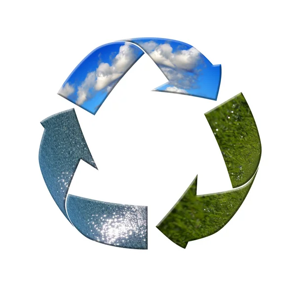 Gelieve te recyclen — Stockfoto