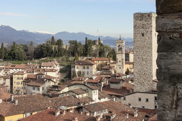 Средневековый город Бергамо — стоковое фото