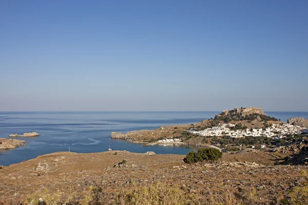 The village of Lindos, Rhodes — Stock Photo, Image