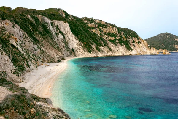 Παραλία Του Sansone Στο Νησί Elba Στην Ιταλία Χωρίς Ανθρώπους — Φωτογραφία Αρχείου