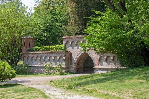 Neo Gothic Portal Royal Garden Villa Reale Monza Some Parts — Stock Photo, Image