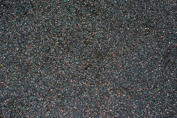 Black playground soft rubber surface — Stock Photo, Image