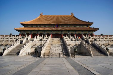 Forbidden city in Beijing clipart